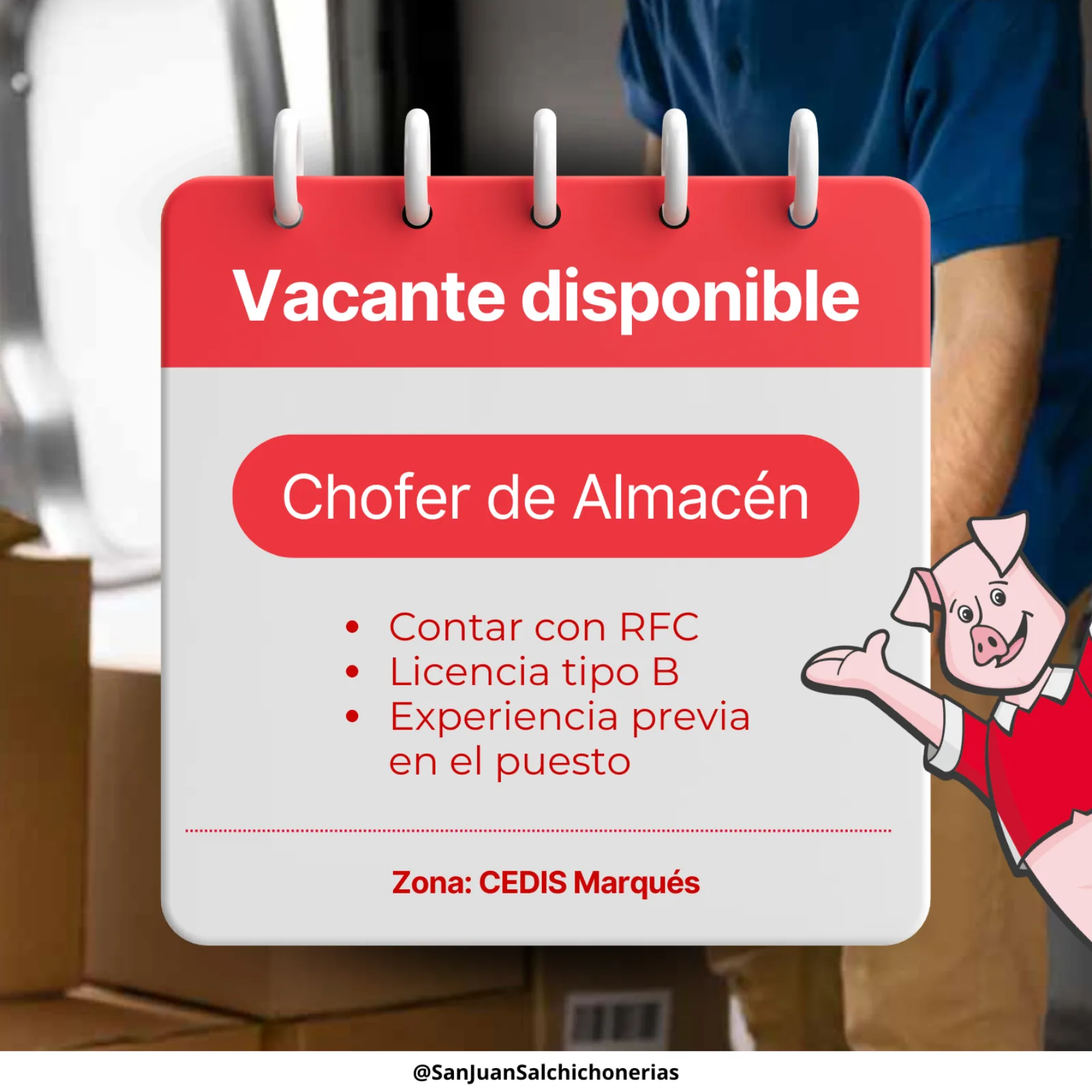Chofer Almacen
